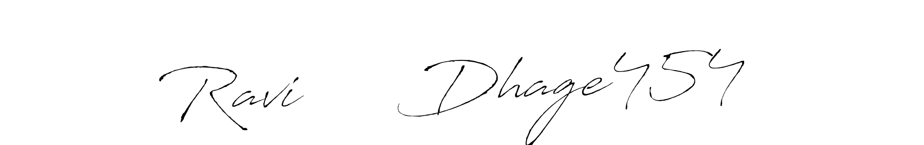 Design your own signature with our free online signature maker. With this signature software, you can create a handwritten (Antro_Vectra) signature for name Ravi      Dhage454 . Ravi      Dhage454  signature style 6 images and pictures png