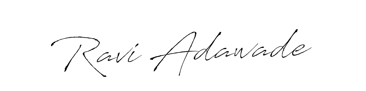 Create a beautiful signature design for name Ravi Adawade. With this signature (Antro_Vectra) fonts, you can make a handwritten signature for free. Ravi Adawade signature style 6 images and pictures png