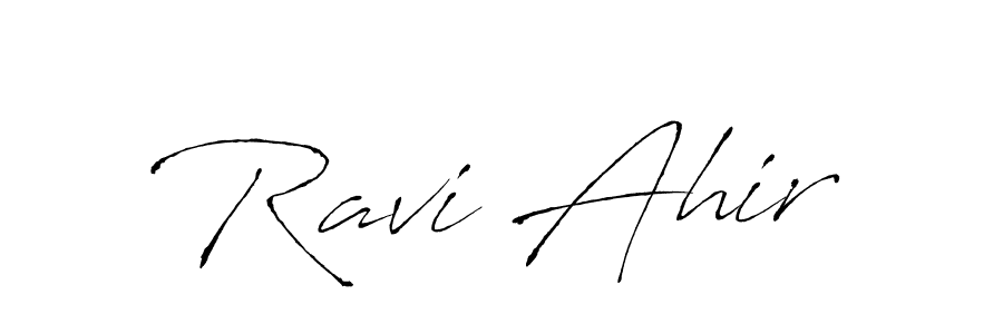 Antro_Vectra is a professional signature style that is perfect for those who want to add a touch of class to their signature. It is also a great choice for those who want to make their signature more unique. Get Ravi Ahir name to fancy signature for free. Ravi Ahir signature style 6 images and pictures png