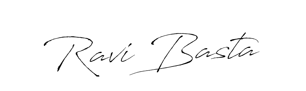 Make a beautiful signature design for name Ravi Basta. With this signature (Antro_Vectra) style, you can create a handwritten signature for free. Ravi Basta signature style 6 images and pictures png