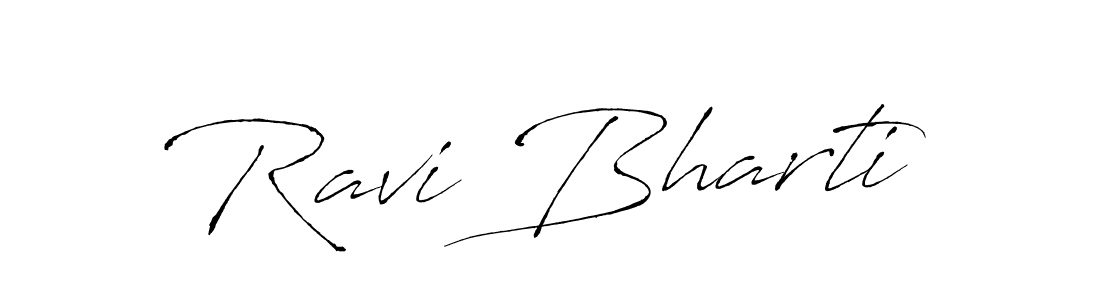 How to make Ravi Bharti signature? Antro_Vectra is a professional autograph style. Create handwritten signature for Ravi Bharti name. Ravi Bharti signature style 6 images and pictures png