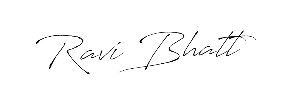 Make a beautiful signature design for name Ravi Bhatt. With this signature (Antro_Vectra) style, you can create a handwritten signature for free. Ravi Bhatt signature style 6 images and pictures png