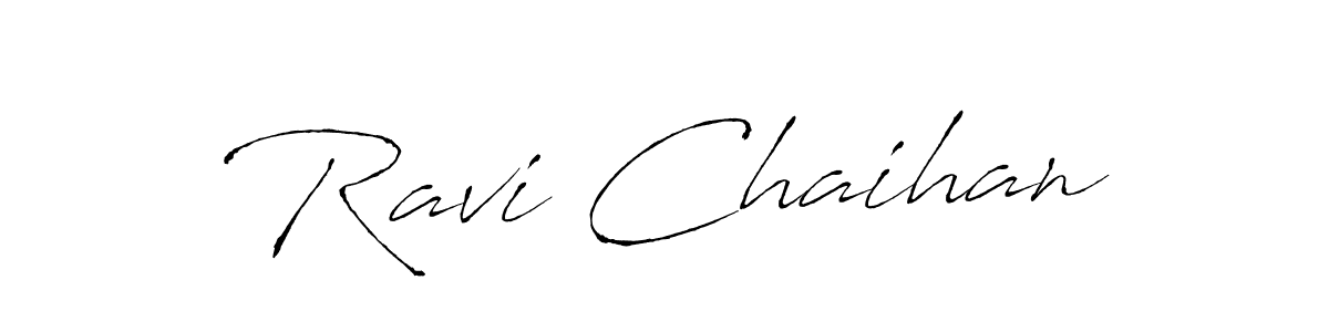 How to make Ravi Chaihan signature? Antro_Vectra is a professional autograph style. Create handwritten signature for Ravi Chaihan name. Ravi Chaihan signature style 6 images and pictures png