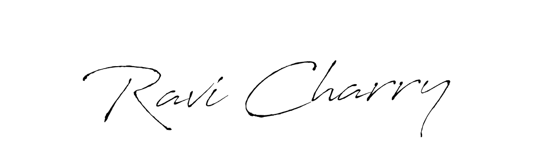 Ravi Charry stylish signature style. Best Handwritten Sign (Antro_Vectra) for my name. Handwritten Signature Collection Ideas for my name Ravi Charry. Ravi Charry signature style 6 images and pictures png