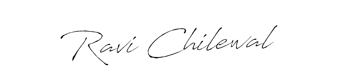 Make a beautiful signature design for name Ravi Chilewal. With this signature (Antro_Vectra) style, you can create a handwritten signature for free. Ravi Chilewal signature style 6 images and pictures png