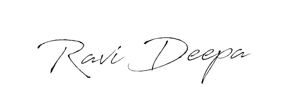Also You can easily find your signature by using the search form. We will create Ravi Deepa name handwritten signature images for you free of cost using Antro_Vectra sign style. Ravi Deepa signature style 6 images and pictures png