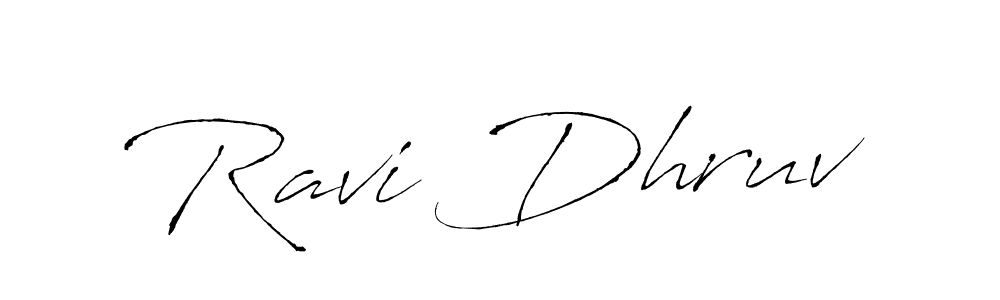 Ravi Dhruv stylish signature style. Best Handwritten Sign (Antro_Vectra) for my name. Handwritten Signature Collection Ideas for my name Ravi Dhruv. Ravi Dhruv signature style 6 images and pictures png