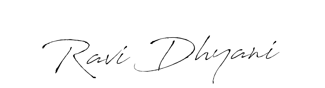 Design your own signature with our free online signature maker. With this signature software, you can create a handwritten (Antro_Vectra) signature for name Ravi Dhyani. Ravi Dhyani signature style 6 images and pictures png