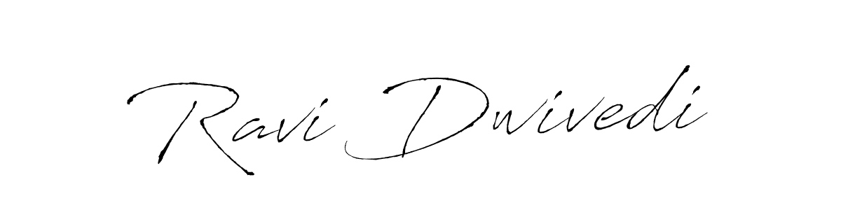 How to make Ravi Dwivedi name signature. Use Antro_Vectra style for creating short signs online. This is the latest handwritten sign. Ravi Dwivedi signature style 6 images and pictures png