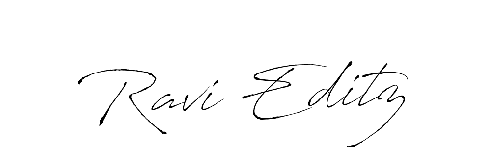 The best way (Antro_Vectra) to make a short signature is to pick only two or three words in your name. The name Ravi Editz include a total of six letters. For converting this name. Ravi Editz signature style 6 images and pictures png