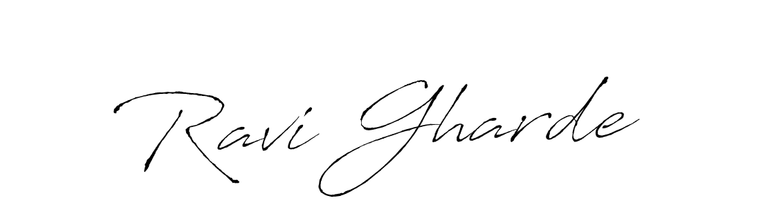Design your own signature with our free online signature maker. With this signature software, you can create a handwritten (Antro_Vectra) signature for name Ravi Gharde. Ravi Gharde signature style 6 images and pictures png
