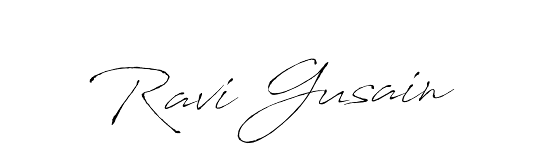 Ravi Gusain stylish signature style. Best Handwritten Sign (Antro_Vectra) for my name. Handwritten Signature Collection Ideas for my name Ravi Gusain. Ravi Gusain signature style 6 images and pictures png