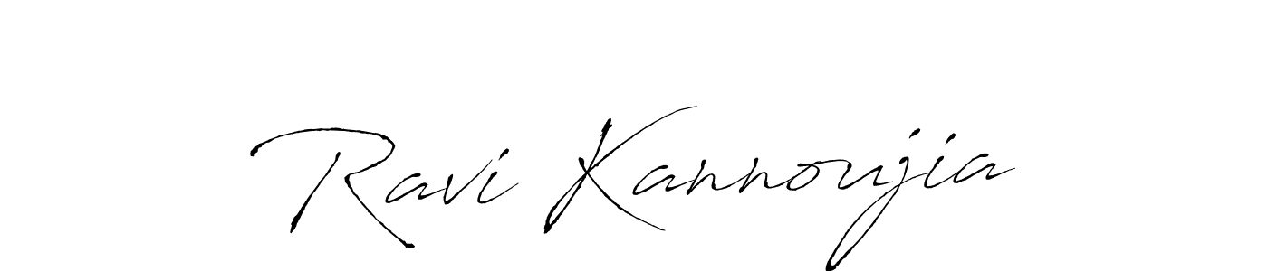 How to make Ravi Kannoujia name signature. Use Antro_Vectra style for creating short signs online. This is the latest handwritten sign. Ravi Kannoujia signature style 6 images and pictures png