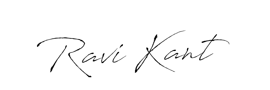 How to make Ravi Kant name signature. Use Antro_Vectra style for creating short signs online. This is the latest handwritten sign. Ravi Kant signature style 6 images and pictures png