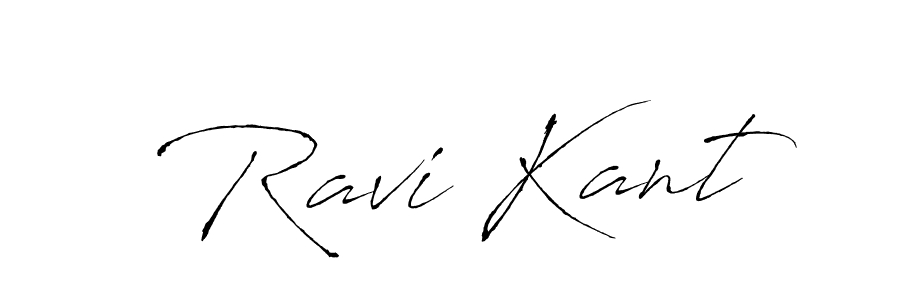 How to make Ravi Kant name signature. Use Antro_Vectra style for creating short signs online. This is the latest handwritten sign. Ravi Kant signature style 6 images and pictures png