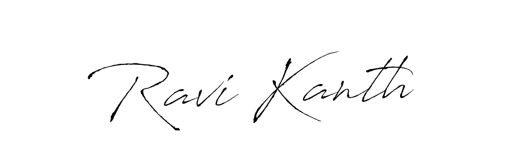 How to make Ravi Kanth name signature. Use Antro_Vectra style for creating short signs online. This is the latest handwritten sign. Ravi Kanth signature style 6 images and pictures png