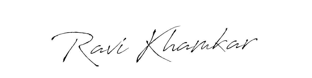 Antro_Vectra is a professional signature style that is perfect for those who want to add a touch of class to their signature. It is also a great choice for those who want to make their signature more unique. Get Ravi Khamkar name to fancy signature for free. Ravi Khamkar signature style 6 images and pictures png