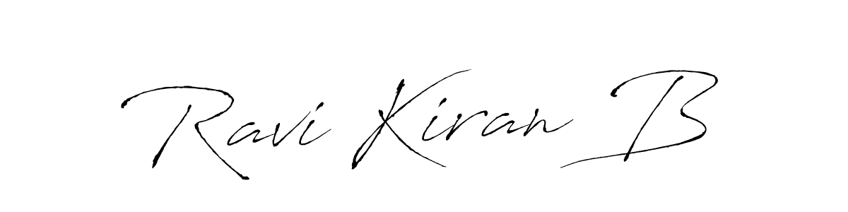 Ravi Kiran B stylish signature style. Best Handwritten Sign (Antro_Vectra) for my name. Handwritten Signature Collection Ideas for my name Ravi Kiran B. Ravi Kiran B signature style 6 images and pictures png