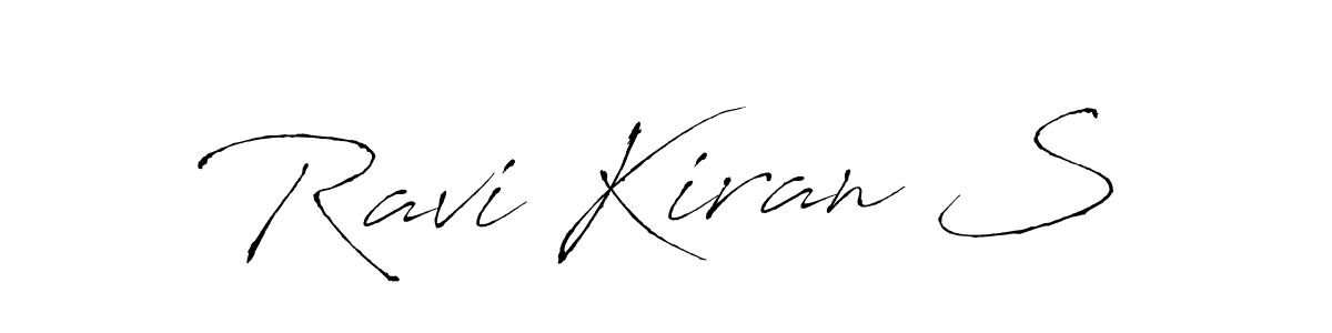 Antro_Vectra is a professional signature style that is perfect for those who want to add a touch of class to their signature. It is also a great choice for those who want to make their signature more unique. Get Ravi Kiran S name to fancy signature for free. Ravi Kiran S signature style 6 images and pictures png