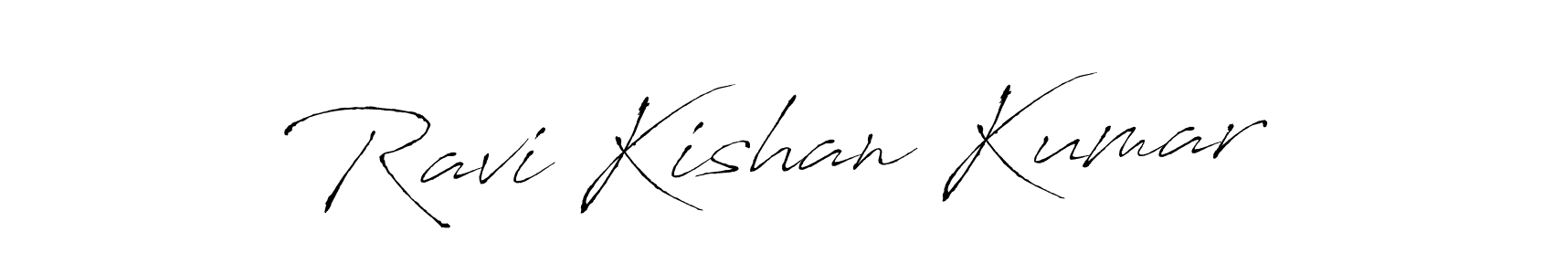 Also we have Ravi Kishan Kumar name is the best signature style. Create professional handwritten signature collection using Antro_Vectra autograph style. Ravi Kishan Kumar signature style 6 images and pictures png
