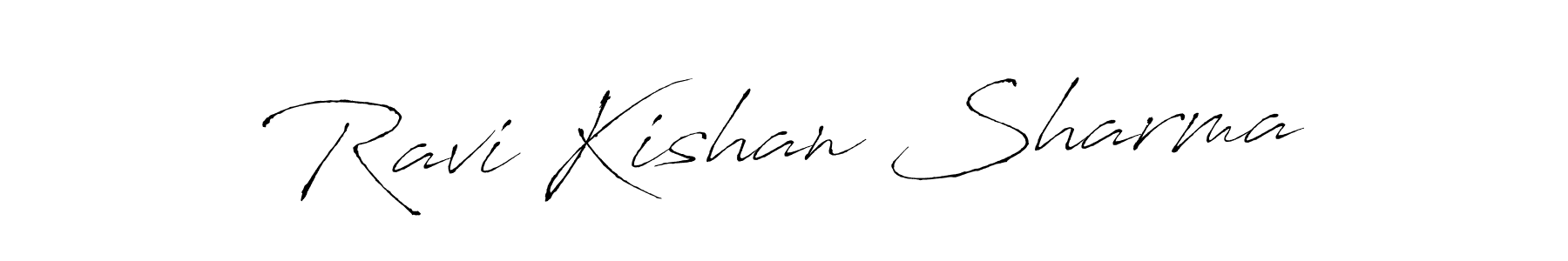 Create a beautiful signature design for name Ravi Kishan Sharma. With this signature (Antro_Vectra) fonts, you can make a handwritten signature for free. Ravi Kishan Sharma signature style 6 images and pictures png