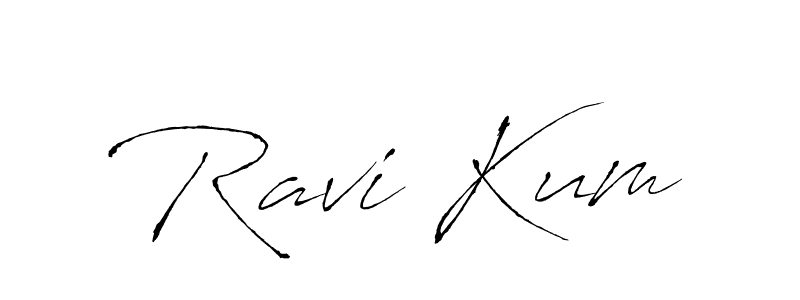 Ravi Kum stylish signature style. Best Handwritten Sign (Antro_Vectra) for my name. Handwritten Signature Collection Ideas for my name Ravi Kum. Ravi Kum signature style 6 images and pictures png
