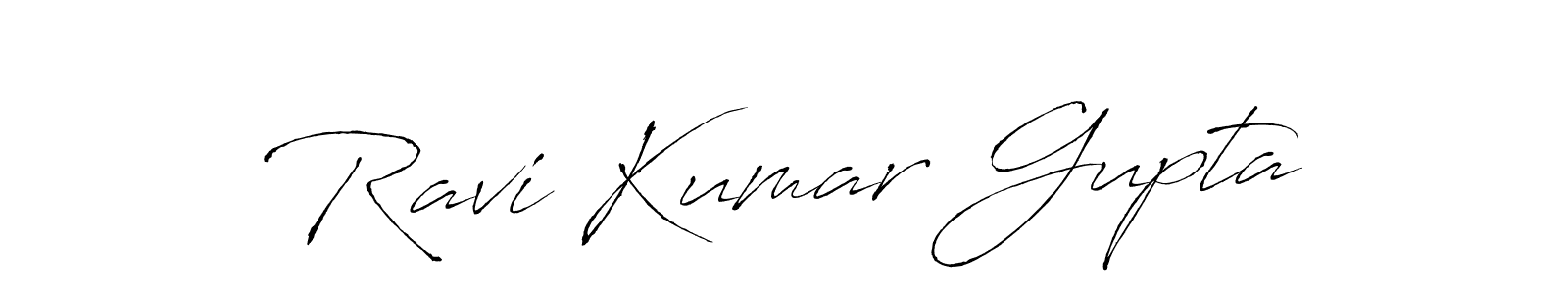 Create a beautiful signature design for name Ravi Kumar Gupta. With this signature (Antro_Vectra) fonts, you can make a handwritten signature for free. Ravi Kumar Gupta signature style 6 images and pictures png