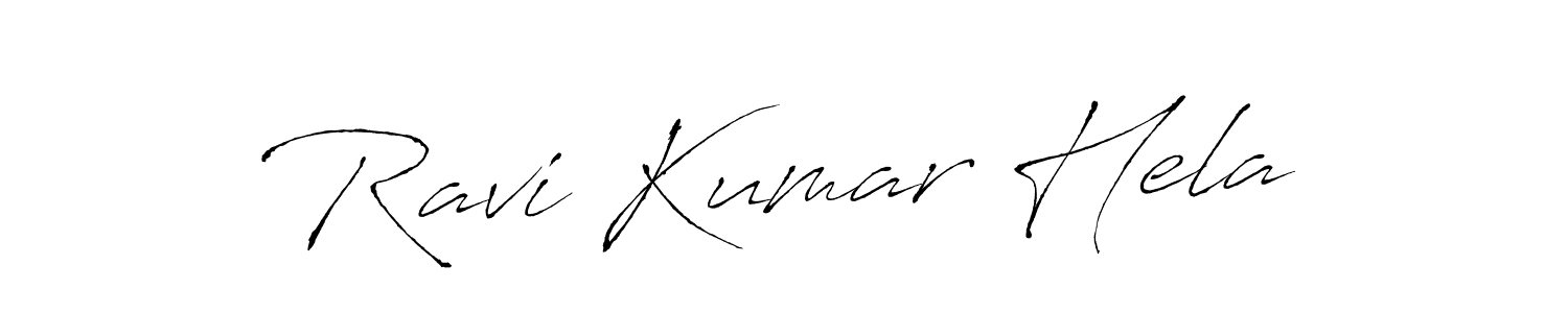 Similarly Antro_Vectra is the best handwritten signature design. Signature creator online .You can use it as an online autograph creator for name Ravi Kumar Hela. Ravi Kumar Hela signature style 6 images and pictures png