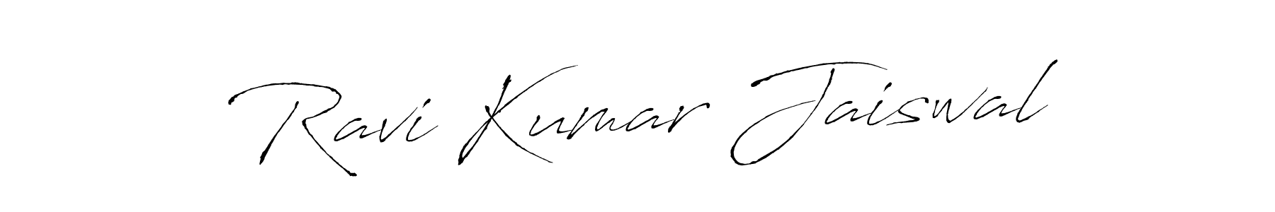Ravi Kumar Jaiswal stylish signature style. Best Handwritten Sign (Antro_Vectra) for my name. Handwritten Signature Collection Ideas for my name Ravi Kumar Jaiswal. Ravi Kumar Jaiswal signature style 6 images and pictures png