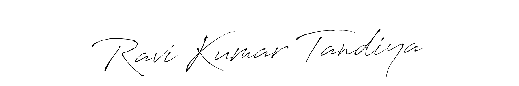 How to make Ravi Kumar Tandiya signature? Antro_Vectra is a professional autograph style. Create handwritten signature for Ravi Kumar Tandiya name. Ravi Kumar Tandiya signature style 6 images and pictures png