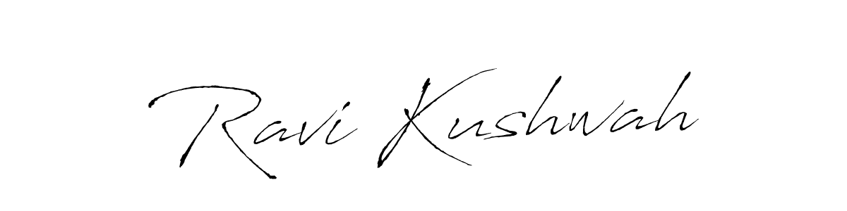 Ravi Kushwah stylish signature style. Best Handwritten Sign (Antro_Vectra) for my name. Handwritten Signature Collection Ideas for my name Ravi Kushwah. Ravi Kushwah signature style 6 images and pictures png