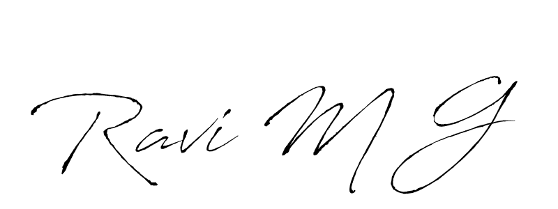 Similarly Antro_Vectra is the best handwritten signature design. Signature creator online .You can use it as an online autograph creator for name Ravi M G. Ravi M G signature style 6 images and pictures png