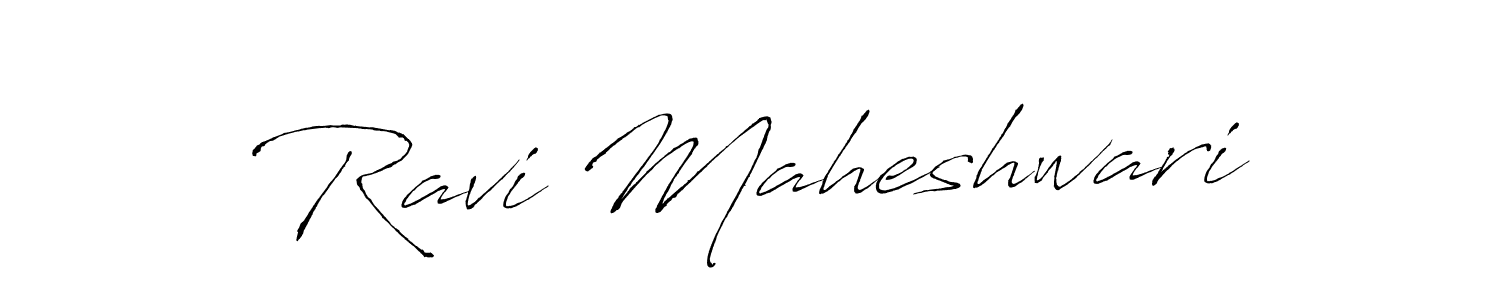 Make a beautiful signature design for name Ravi Maheshwari. With this signature (Antro_Vectra) style, you can create a handwritten signature for free. Ravi Maheshwari signature style 6 images and pictures png