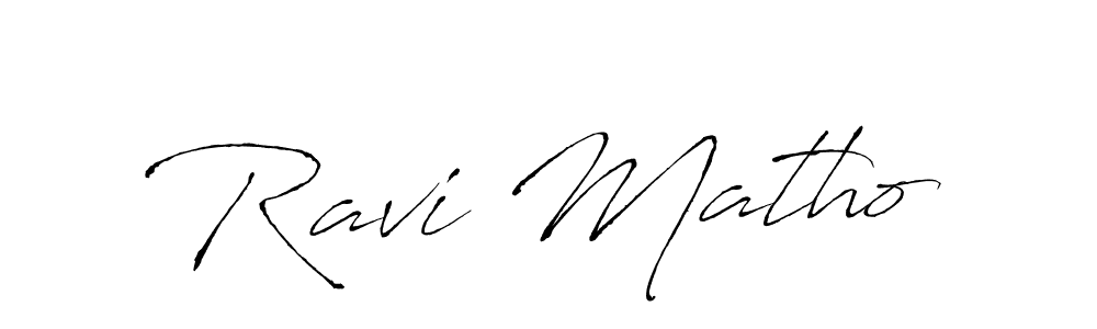 Use a signature maker to create a handwritten signature online. With this signature software, you can design (Antro_Vectra) your own signature for name Ravi Matho. Ravi Matho signature style 6 images and pictures png