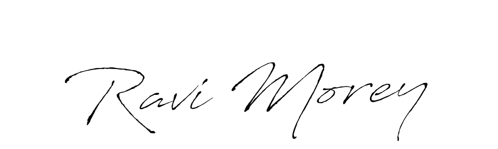 Ravi Morey stylish signature style. Best Handwritten Sign (Antro_Vectra) for my name. Handwritten Signature Collection Ideas for my name Ravi Morey. Ravi Morey signature style 6 images and pictures png