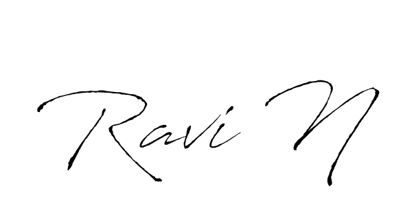 Make a beautiful signature design for name Ravi N. Use this online signature maker to create a handwritten signature for free. Ravi N signature style 6 images and pictures png