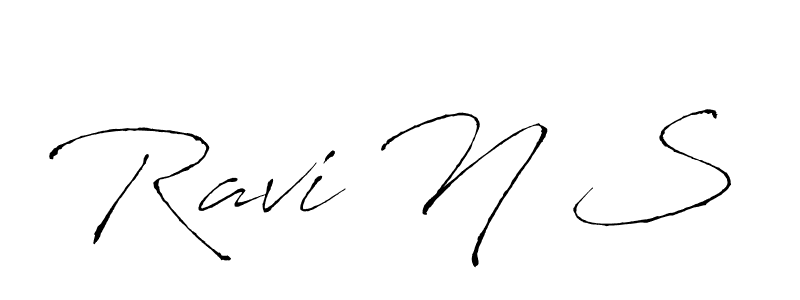Similarly Antro_Vectra is the best handwritten signature design. Signature creator online .You can use it as an online autograph creator for name Ravi N S. Ravi N S signature style 6 images and pictures png