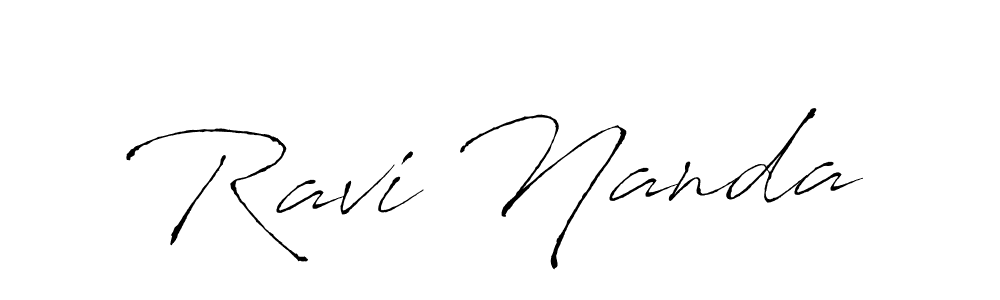 Make a beautiful signature design for name Ravi Nanda. With this signature (Antro_Vectra) style, you can create a handwritten signature for free. Ravi Nanda signature style 6 images and pictures png