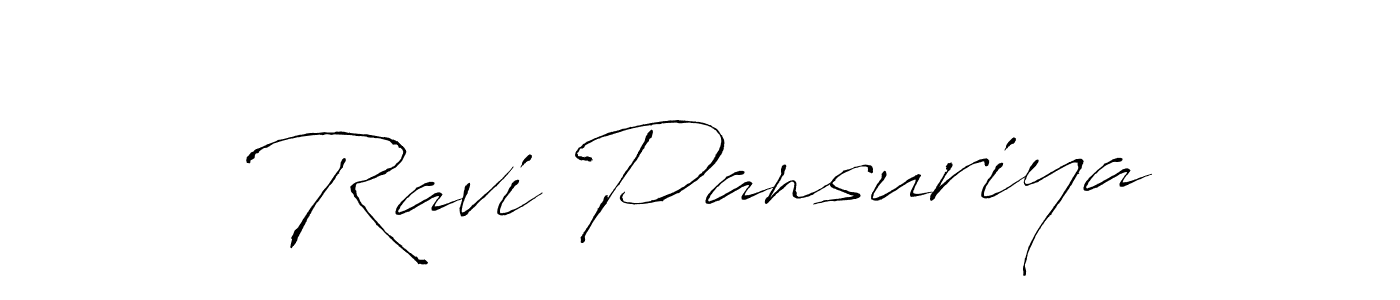 You can use this online signature creator to create a handwritten signature for the name Ravi Pansuriya. This is the best online autograph maker. Ravi Pansuriya signature style 6 images and pictures png