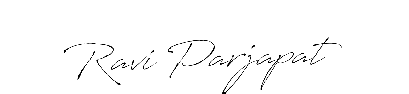 Use a signature maker to create a handwritten signature online. With this signature software, you can design (Antro_Vectra) your own signature for name Ravi Parjapat. Ravi Parjapat signature style 6 images and pictures png