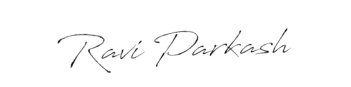 Create a beautiful signature design for name Ravi Parkash. With this signature (Antro_Vectra) fonts, you can make a handwritten signature for free. Ravi Parkash signature style 6 images and pictures png