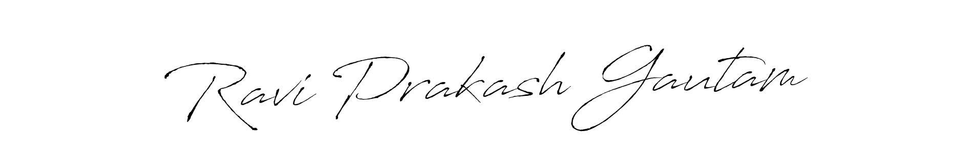 Also we have Ravi Prakash Gautam name is the best signature style. Create professional handwritten signature collection using Antro_Vectra autograph style. Ravi Prakash Gautam signature style 6 images and pictures png