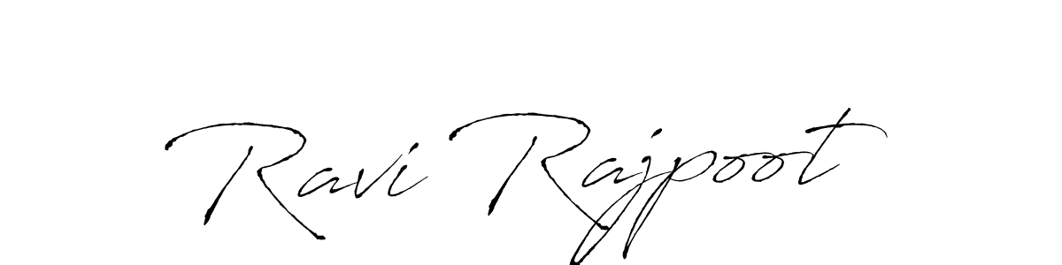 Make a beautiful signature design for name Ravi Rajpoot. With this signature (Antro_Vectra) style, you can create a handwritten signature for free. Ravi Rajpoot signature style 6 images and pictures png