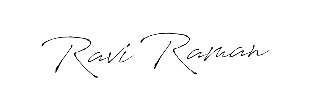 Ravi Raman stylish signature style. Best Handwritten Sign (Antro_Vectra) for my name. Handwritten Signature Collection Ideas for my name Ravi Raman. Ravi Raman signature style 6 images and pictures png