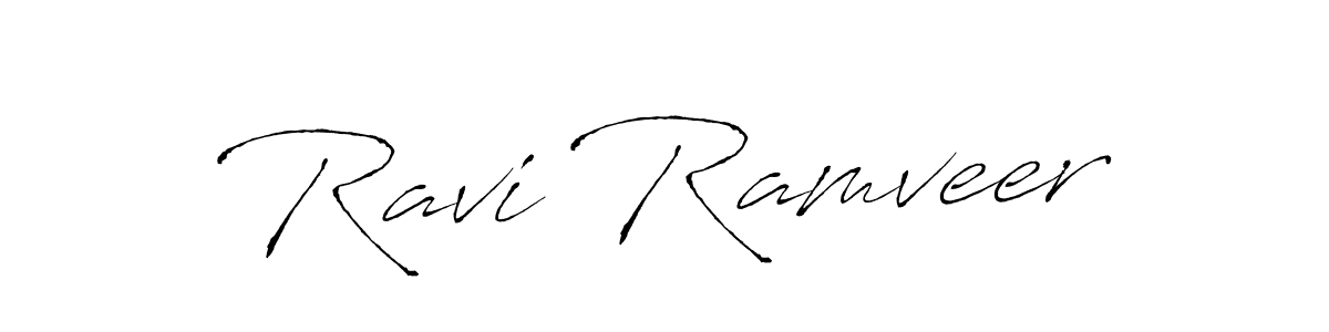 Create a beautiful signature design for name Ravi Ramveer. With this signature (Antro_Vectra) fonts, you can make a handwritten signature for free. Ravi Ramveer signature style 6 images and pictures png