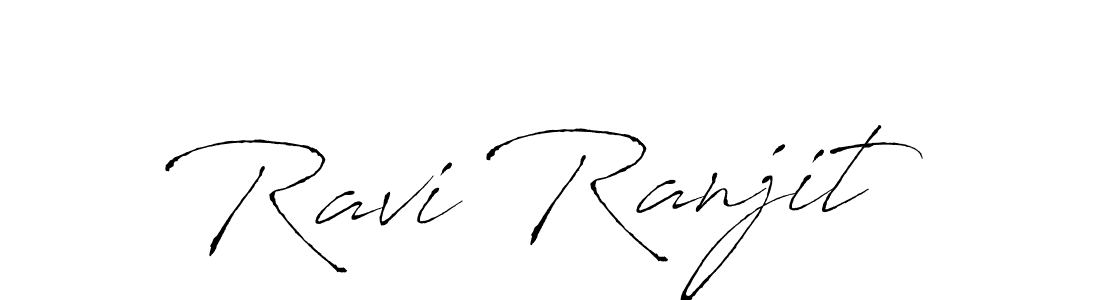 Ravi Ranjit stylish signature style. Best Handwritten Sign (Antro_Vectra) for my name. Handwritten Signature Collection Ideas for my name Ravi Ranjit. Ravi Ranjit signature style 6 images and pictures png