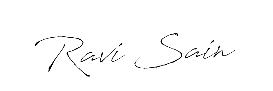 How to make Ravi Sain name signature. Use Antro_Vectra style for creating short signs online. This is the latest handwritten sign. Ravi Sain signature style 6 images and pictures png