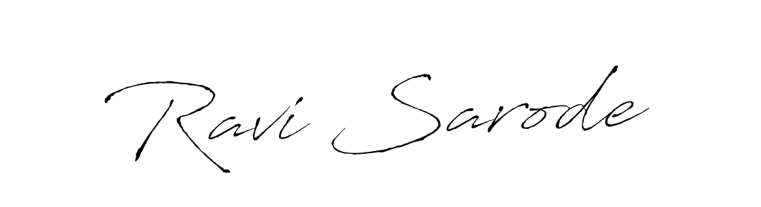 Design your own signature with our free online signature maker. With this signature software, you can create a handwritten (Antro_Vectra) signature for name Ravi Sarode. Ravi Sarode signature style 6 images and pictures png