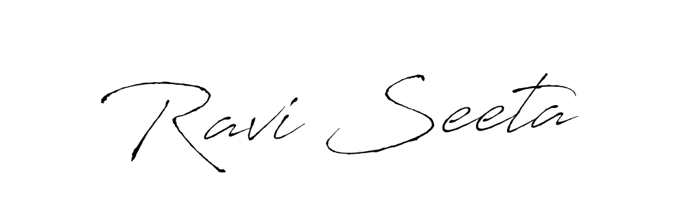 Also You can easily find your signature by using the search form. We will create Ravi Seeta name handwritten signature images for you free of cost using Antro_Vectra sign style. Ravi Seeta signature style 6 images and pictures png