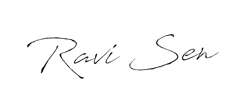 Ravi Sen stylish signature style. Best Handwritten Sign (Antro_Vectra) for my name. Handwritten Signature Collection Ideas for my name Ravi Sen. Ravi Sen signature style 6 images and pictures png